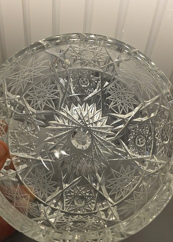1970 lerden kalma el kesmesi kristal şekerlik - Görsel 5