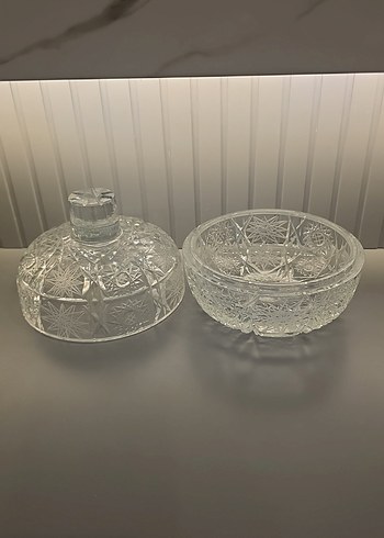 1970 lerden kalma el kesmesi kristal şekerlik - Görsel 3