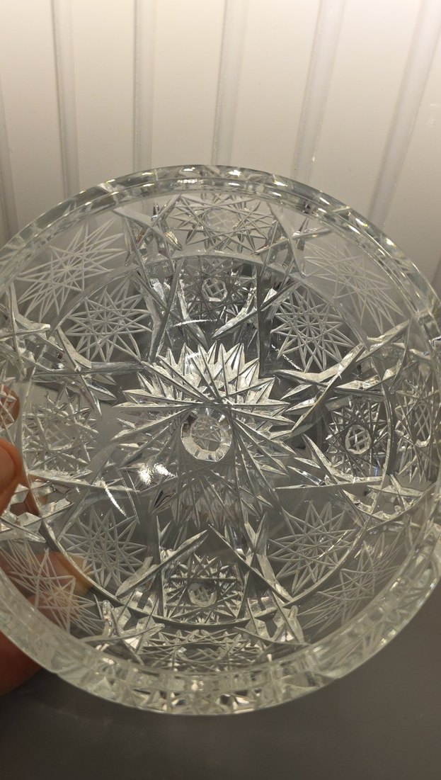 1970 lerden kalma el kesmesi kristal şekerlik - Görsel 5