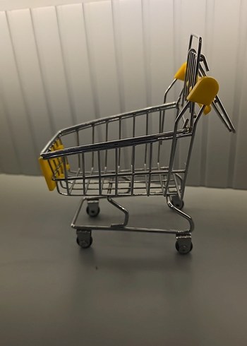 Sarı Renkli Oyuncak Alışveriş Arabası - Görsel 5