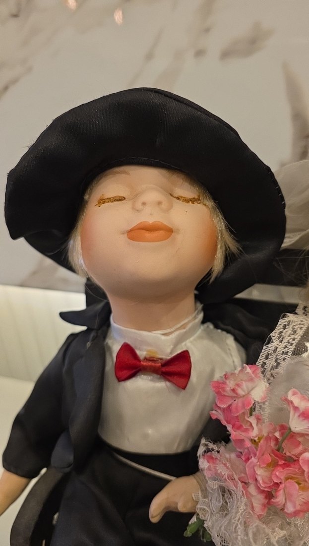 Düğün Temalı Gelin ve Damat Bebek Seti - Görsel 3