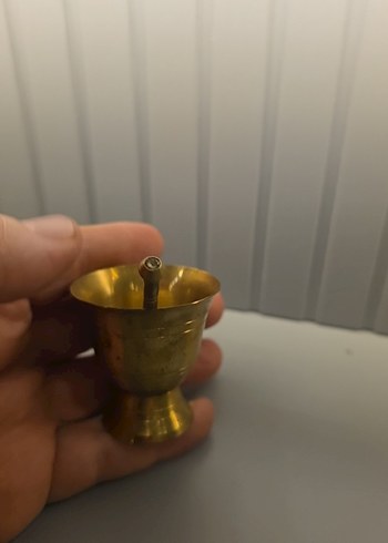 Dekoratif Parlak Altın Havan ve Tokmak - Görsel 4