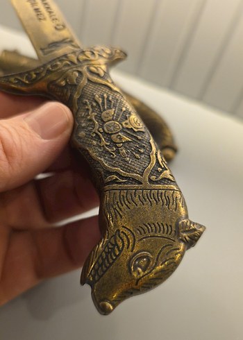 Vintage Altın Renk Erkek Anahtarlık - Görsel 5