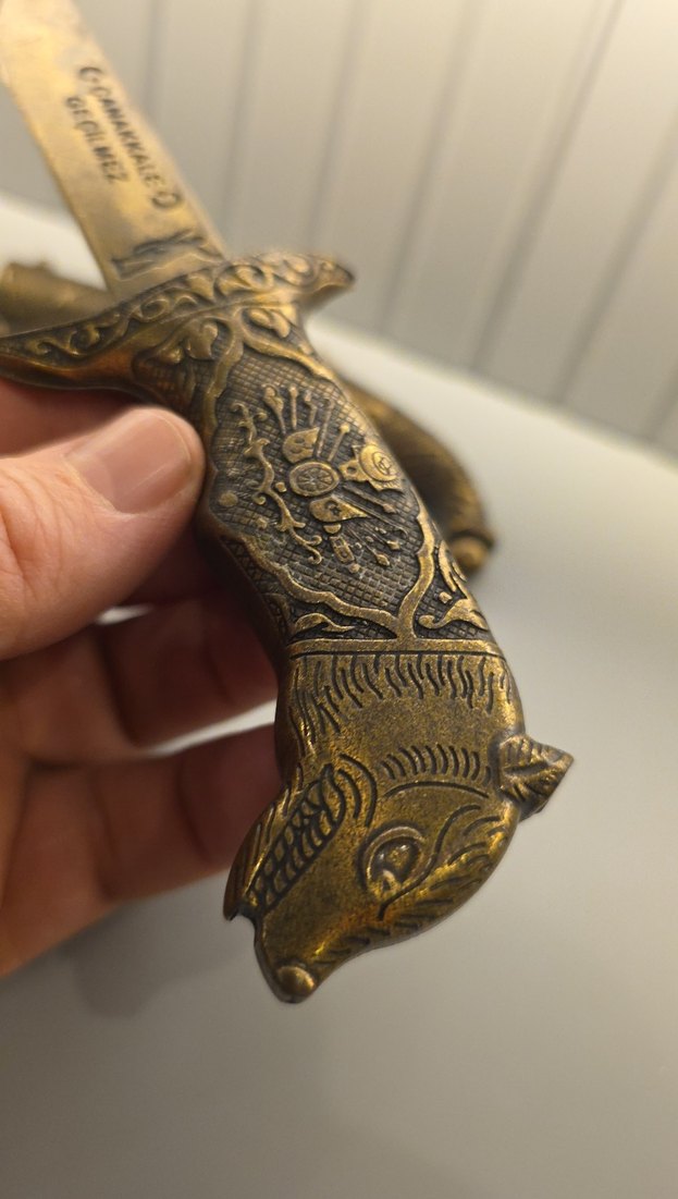 Vintage Altın Renk Erkek Anahtarlık - Görsel 5