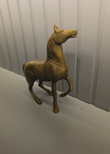 Pirinç Deve Rengi At Figürü - Görsel 2