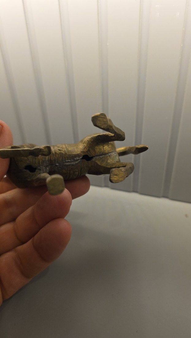 Pirinç Deve Rengi At Figürü - Görsel 4