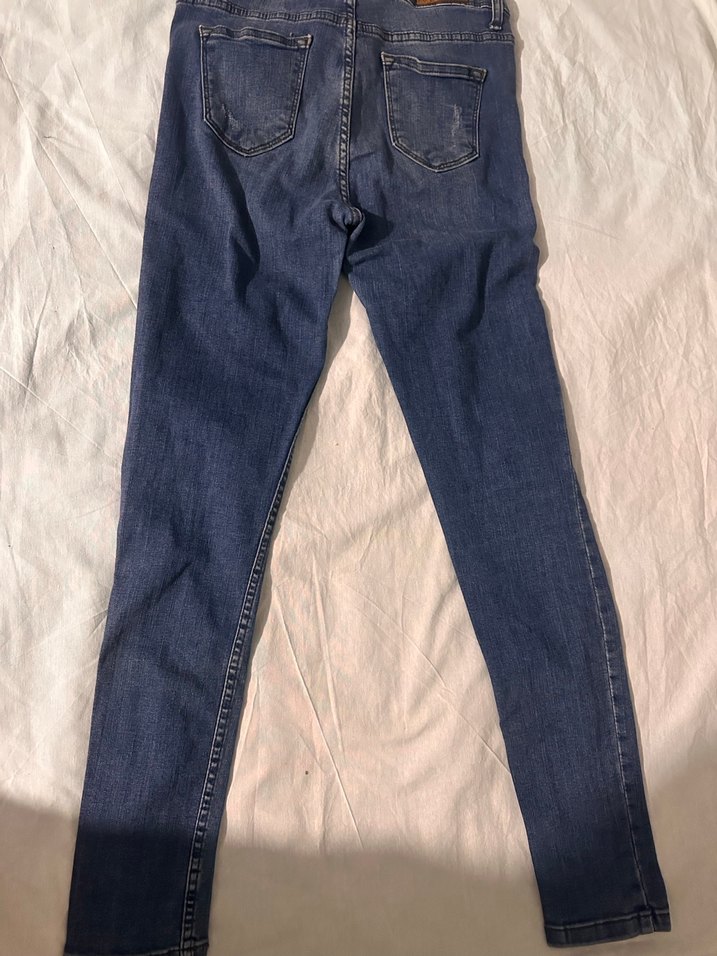 Kadın Mavi Denim Normal Boy Slim Jean - Görsel 2