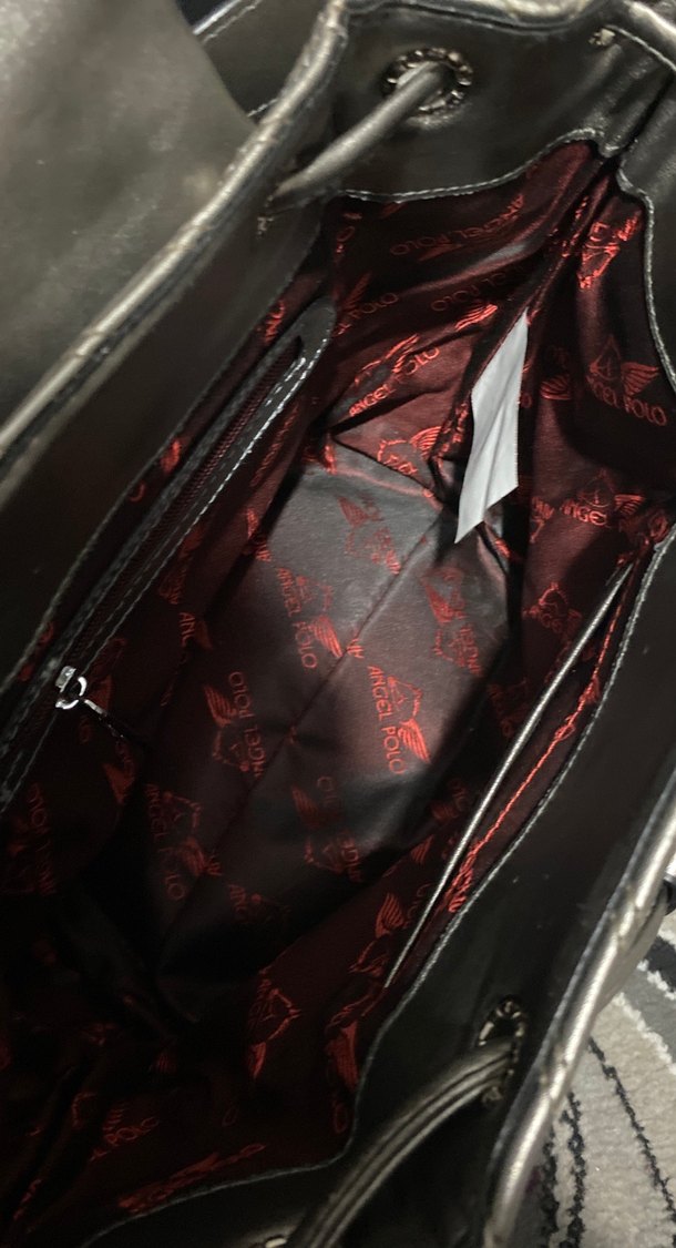 Kadın Gri Deri Desenli Sırt Çantası - Görsel 2