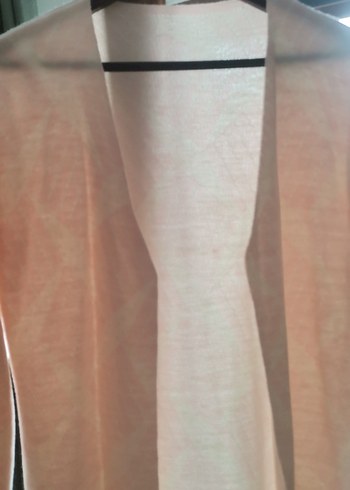 Pudra Uzun Kollu Kadın Hırka - Görsel 3