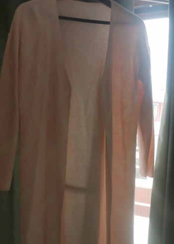 Pudra Uzun Kollu Kadın Hırka - Görsel 2