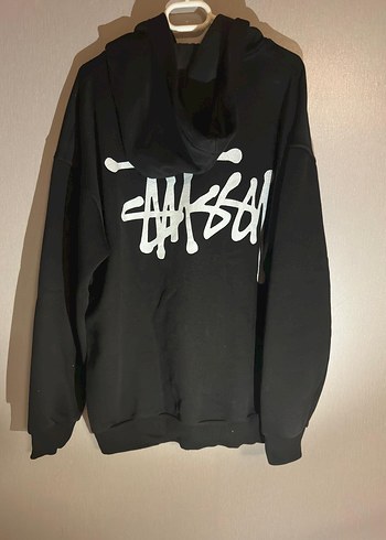 Siyah erkek Sweatshirt Uzun Kollu Street Wear - Görsel 2