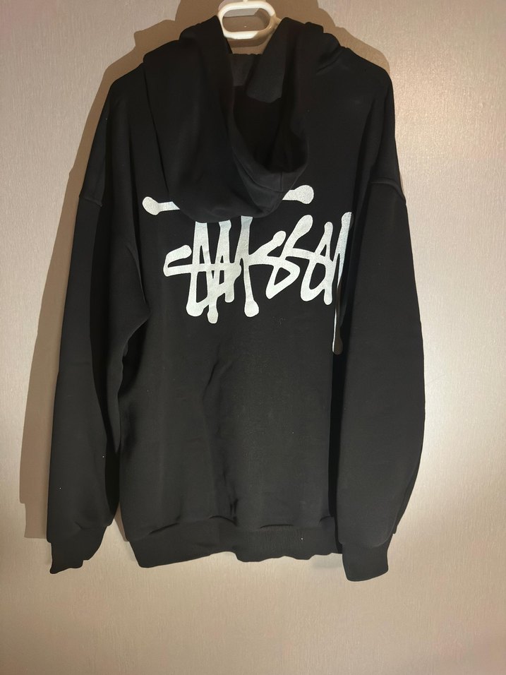 Siyah erkek Sweatshirt Uzun Kollu Street Wear - Görsel 2