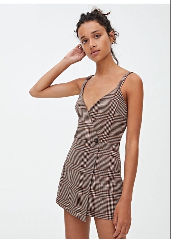 PULL&BEAR şortlu tulum - Görsel 4