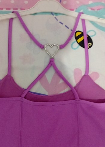 Mor Straplez Mini Elbise - Görsel 3