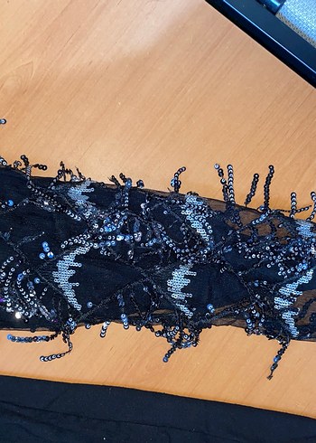 Siyah Uzun Kollu Gotik Elbise - Görsel 4