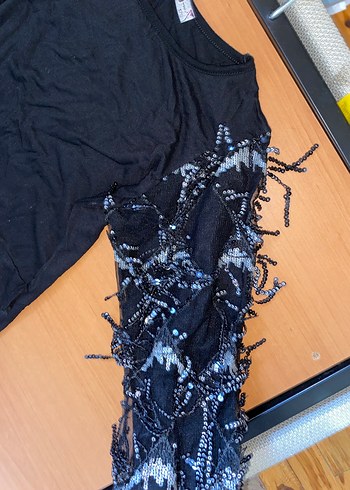 Siyah Uzun Kollu Gotik Elbise - Görsel 3