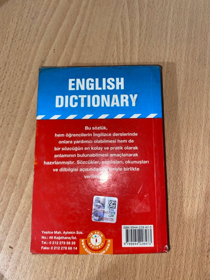 İngilizce-Türkçe Sözlük - Görsel 2