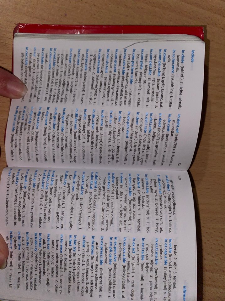 Redhouse İngilizce-Türkçe Cep Sözlüğü - Görsel 3