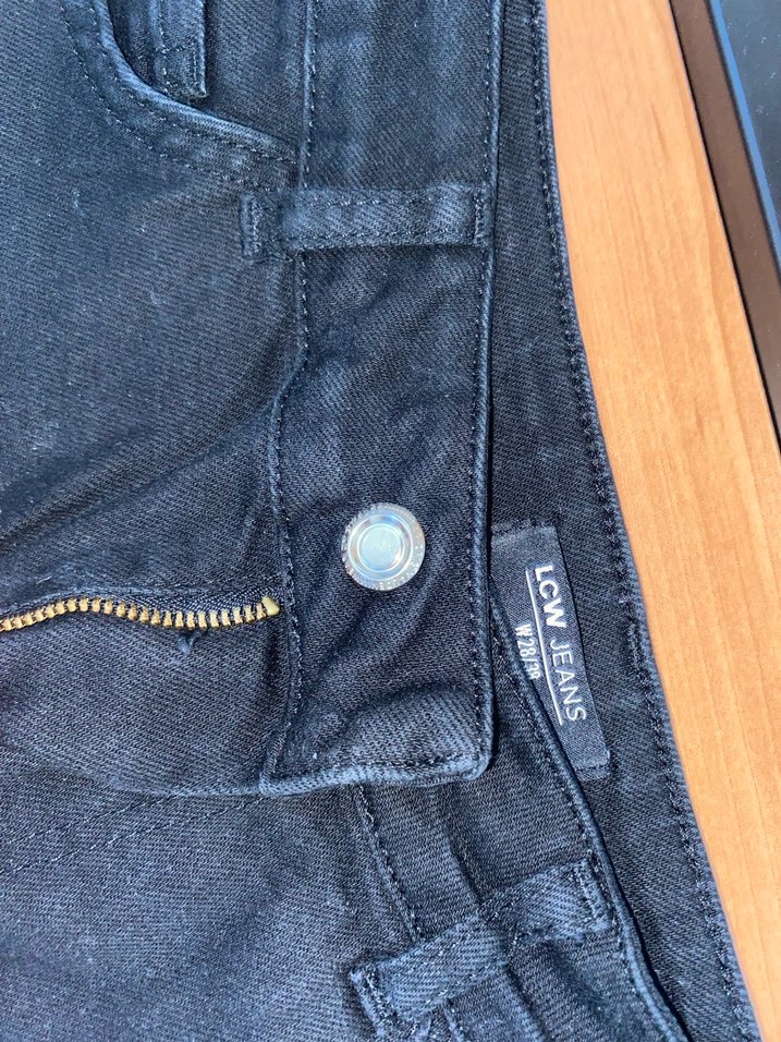 Kadın Siyah Normal Boy Denim Pantolon - Görsel 3