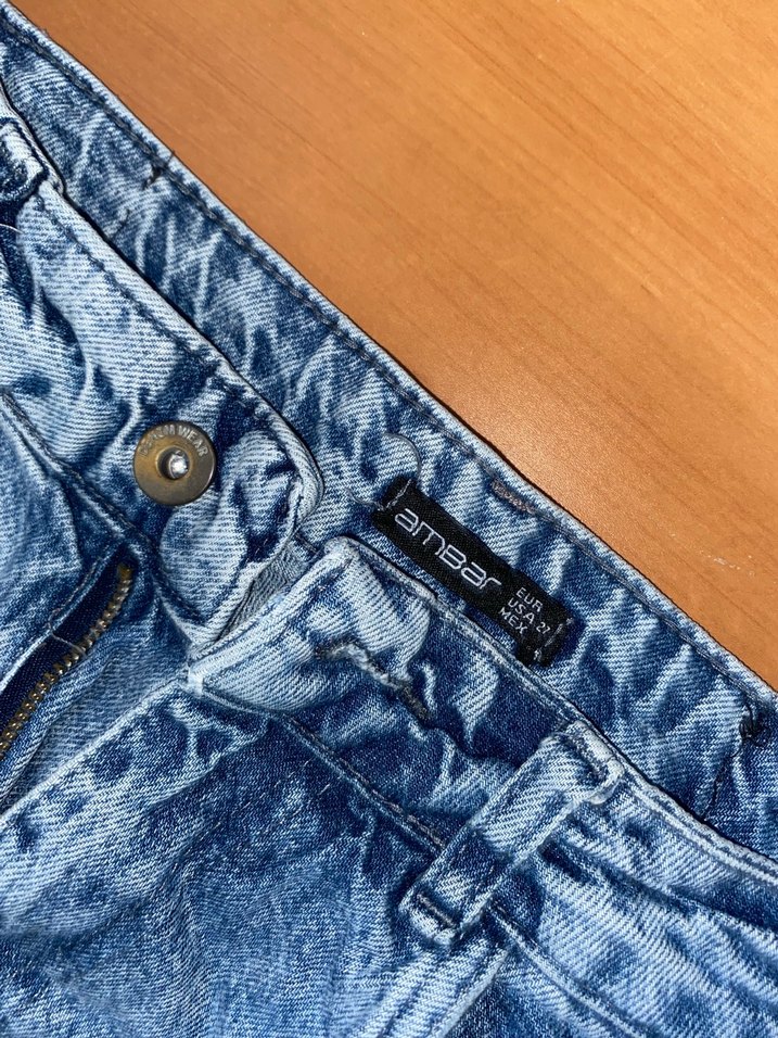 Gri Renk Rahat Kesim Midi Kadın Kot Pantolon - Görsel 4