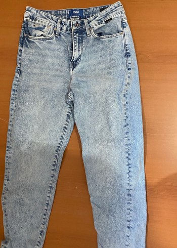 Mavi Loose Fit Midi Kadın Denim Pantolon - Görsel 6