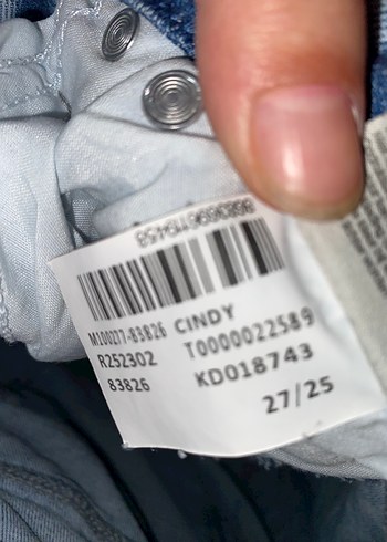 Mavi Loose Fit Midi Kadın Denim Pantolon - Görsel 9