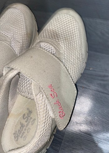 Beyaz Cırtcırtlı Kadın Spor Ayakkabı - Görsel 4