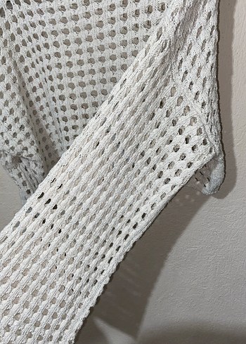 Gri Örgü Kadın Triko Bluz - Görsel 4