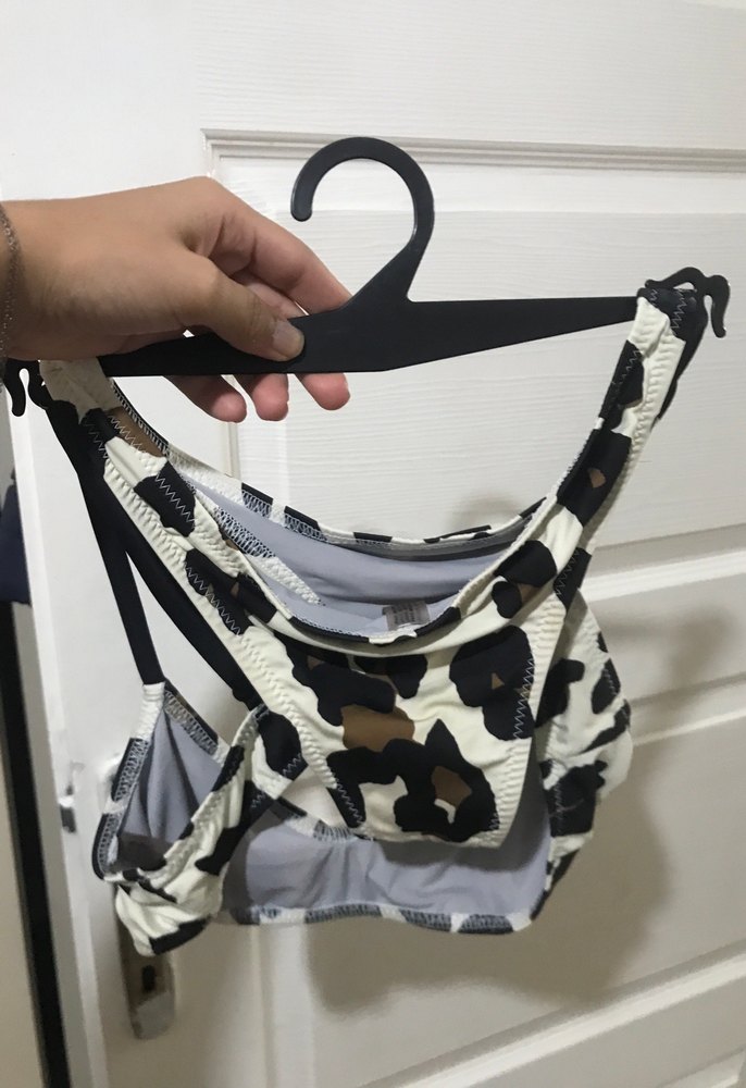 Kahverengi Zebra Desenli Bikini - Görsel 3