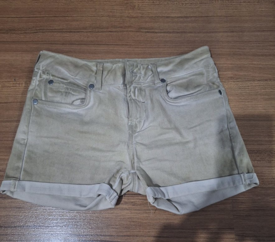 Düğmeli Bej Süet Midi Kadın Pantolon - Görsel 3