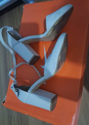 35 Beden ten rengi Renk Beyaz Stiletto Topuklu Kadın Ayakkabı