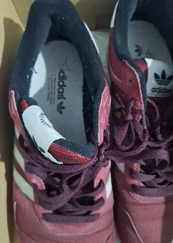 Bordo Adidas Bağcıklı Spor Ayakkabı/ Numara46 - Görsel 2