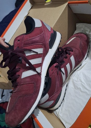 Bordo Adidas Bağcıklı Spor Ayakkabı/ Numara46 - Görsel 8