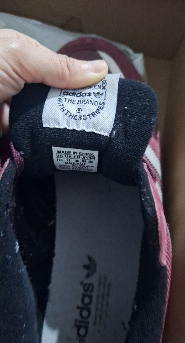 Bordo Adidas Bağcıklı Spor Ayakkabı/ Numara46 - Görsel 4