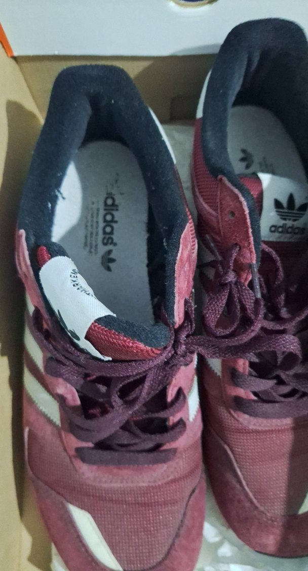 Bordo Adidas Bağcıklı Spor Ayakkabı/ Numara46 - Görsel 2
