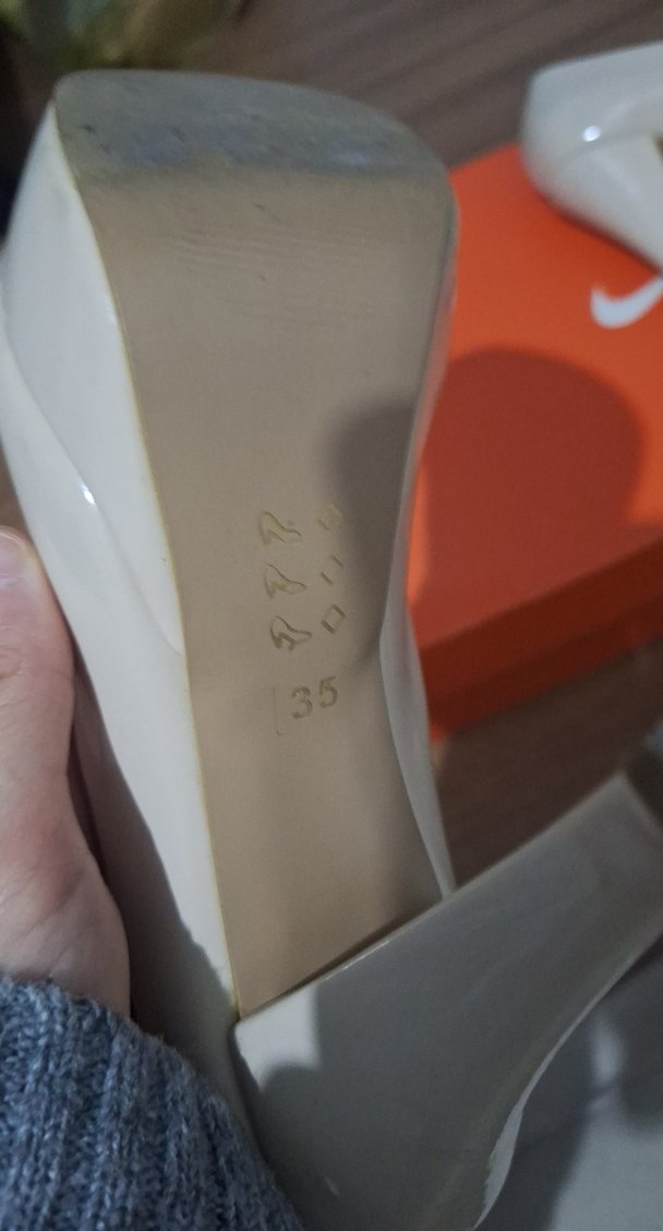 Beyaz Platform Topuklu Kadın Stiletto - Görsel 4