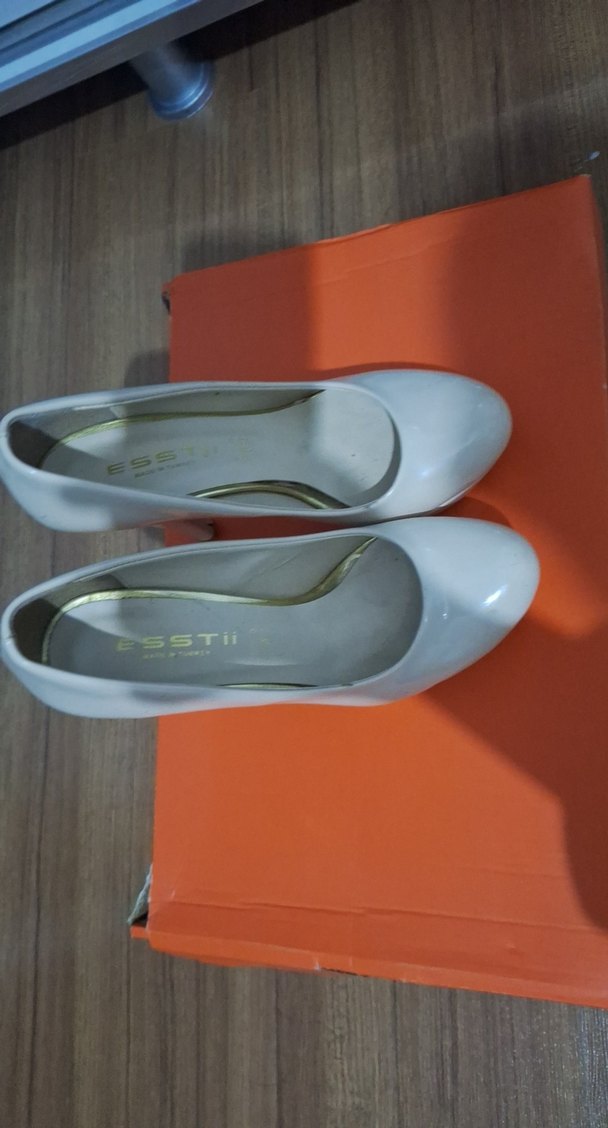 Beyaz Platform Topuklu Kadın Stiletto - Görsel 2