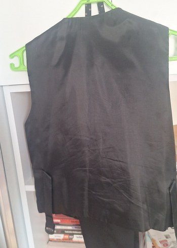 Düğmeli, Siyah Erkek Çocuk Takım Elbise - Görsel 7