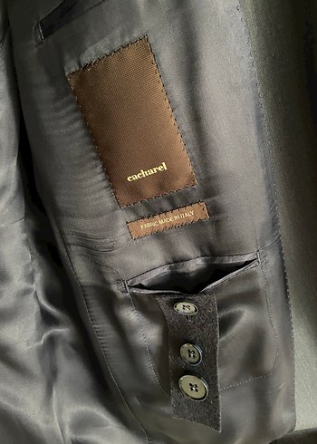 Cacharel Lacivert 130s Yün Travel Ceket - Görsel 3