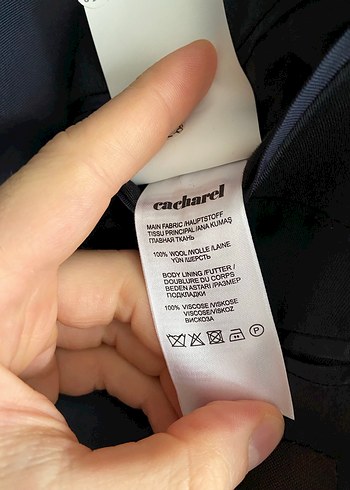 Cacharel Lacivert 130s Yün Travel Ceket - Görsel 5