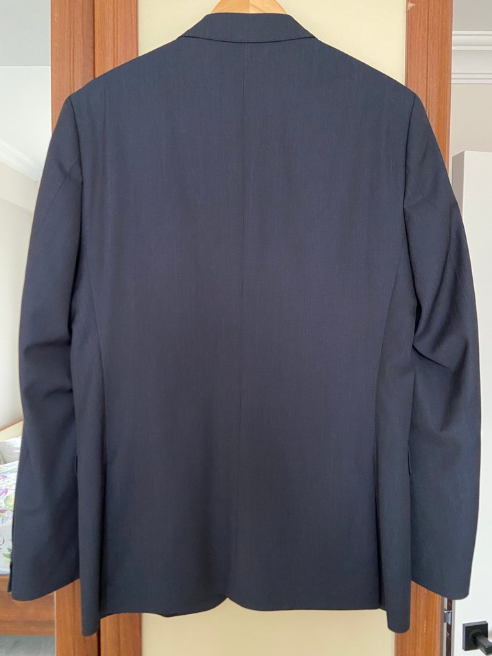 Cacharel Lacivert 130s Yün Travel Ceket - Görsel 2