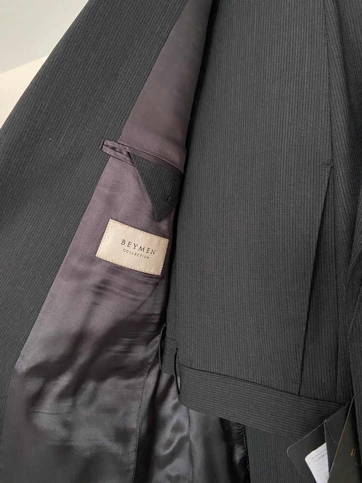 Beymen Collection Antrasit Yünlü Takım Elbise - Görsel 4