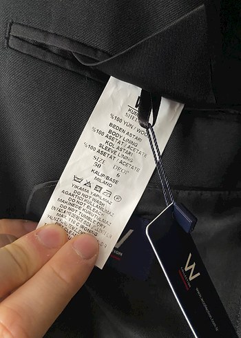 W Collection Siyah Yün Takım Elbise - Görsel 5