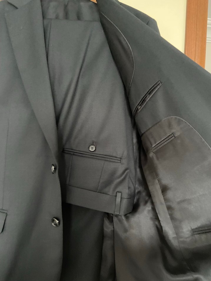 W Collection Siyah Yün Takım Elbise - Görsel 3