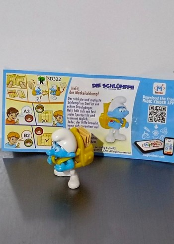 Kinder Gezgin Şirin ve kağıdı