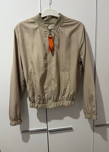 Bej Kemerli Sokak Stili Kadın Ceket - Görsel 2