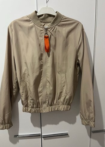 Bej Kemerli Sokak Stili Kadın Ceket - Görsel 3