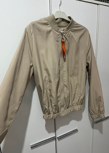 Bej Kemerli Sokak Stili Kadın Ceket - Görsel 4