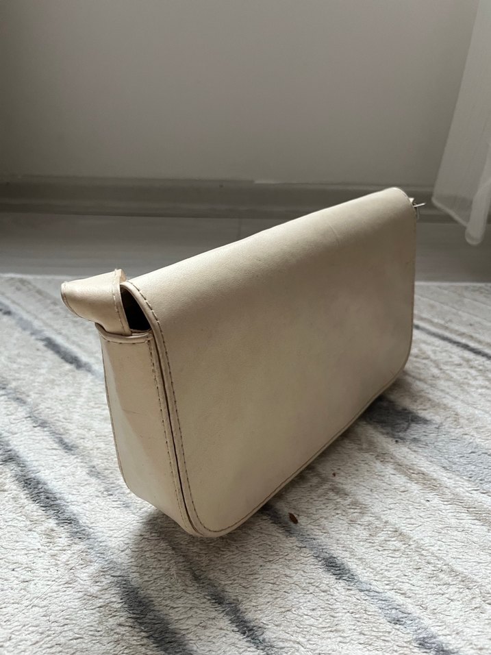 Bej Deri Kadın Çanta - Görsel 2