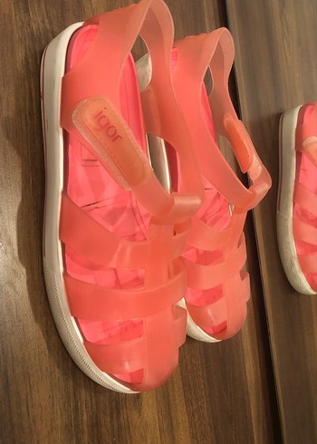 Pembe Tokalı Kız Sandalet - Görsel 2